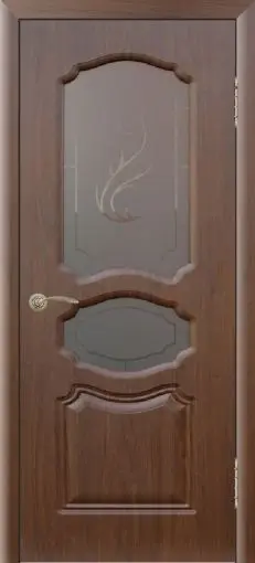 Межкомнатная дверь Виктория ПО Тёмный