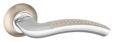 Дверная ручка раздельная PUNTO LOGICA TL SN/CP-3 матовый никель/хром