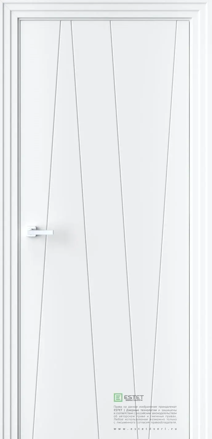 Межкомнатная дверь P19 RAL9003 Белый