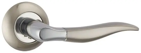 Дверная ручка раздельная PUNTO PELICAN TL SN/CP-3 матовый никель/хром