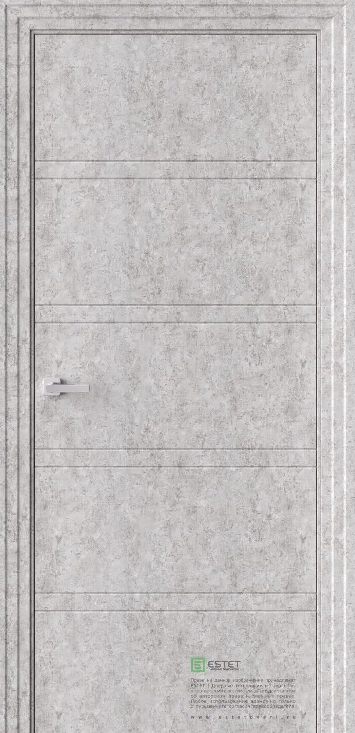 Межкомнатная дверь P5 Бетон Бетон