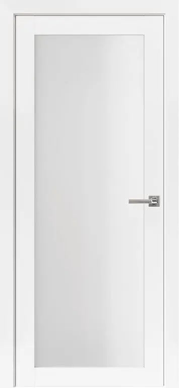 Межкомнатная дверь Uberture Неоклассика 82001 ПДО Белый Белый Сатинат белый