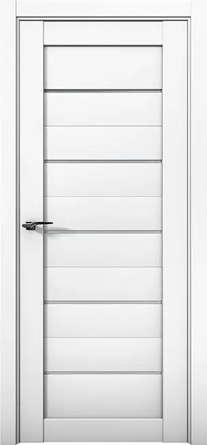 Межкомнатная дверь Co 1 Кобальт Аляска Белый Сатинат белый