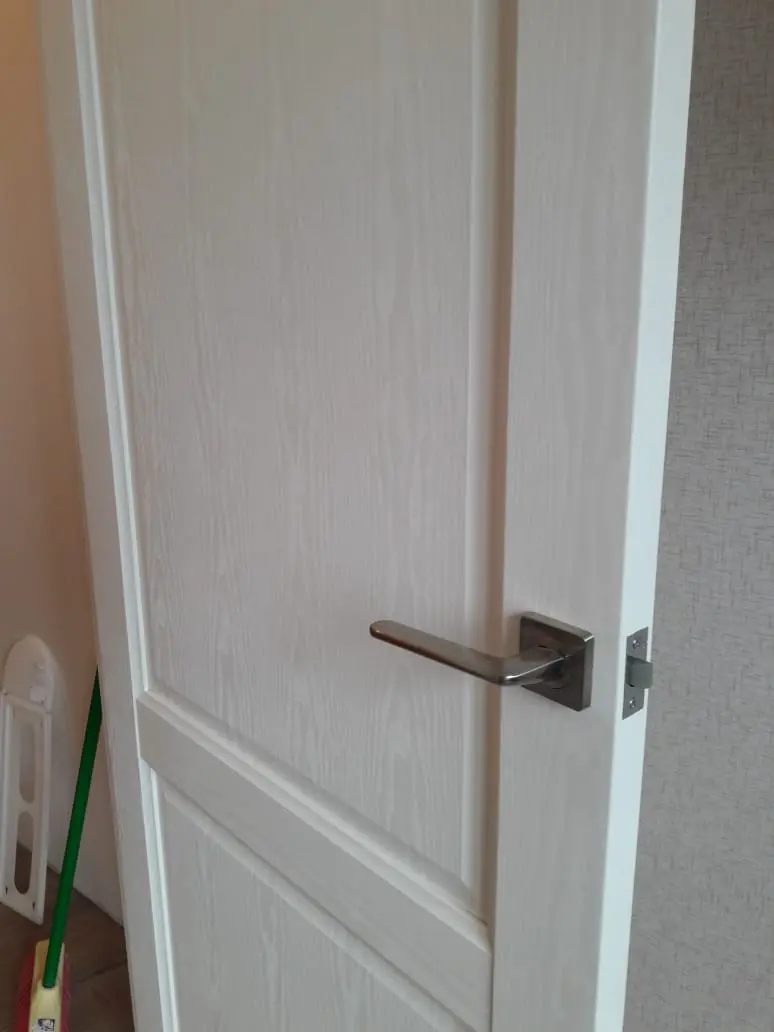 Межкомнатная дверь SE3 белое дерево Белый с текстурой