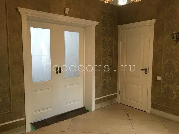 Межкомнатная дверь М3 ПО белое дерево Белый