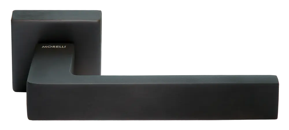 Дверная ручка раздельная HORIZONT-SQ NERO