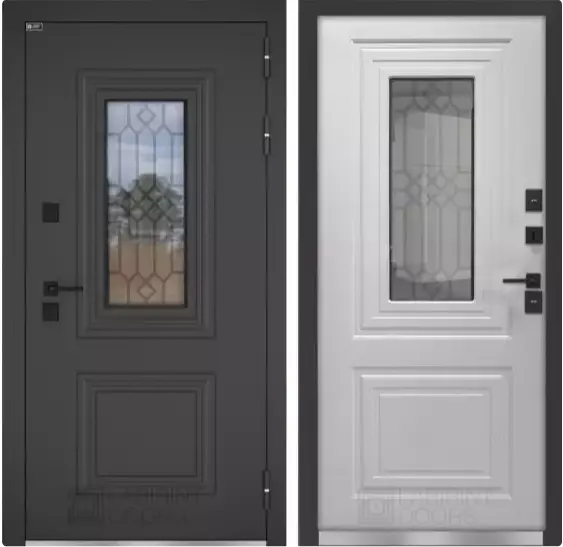 Входная дверь Термо со стеклопакетом Лабиринт Верса