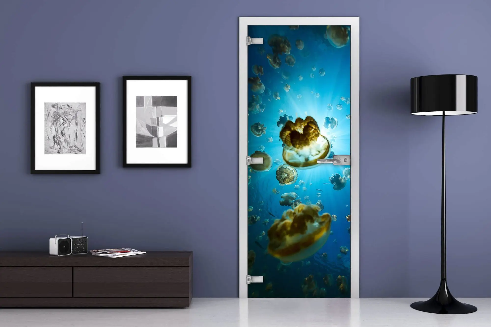 Дверь стеклянная MG-Underwater world 7