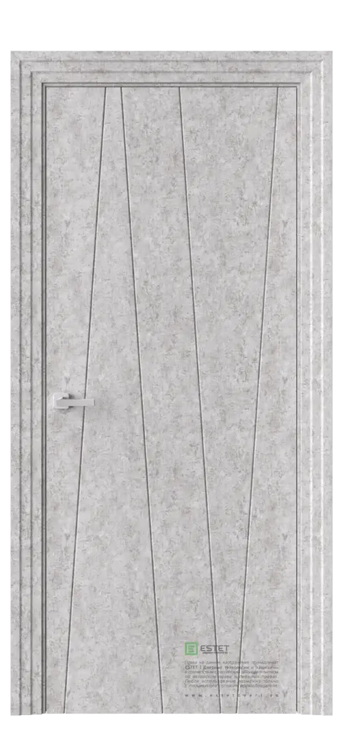 Межкомнатная дверь P19 Бетон серый Бетон
