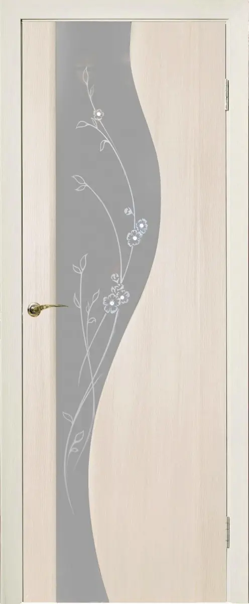 Межкомнатная дверь Санора шпон: Белый дуб Белый
