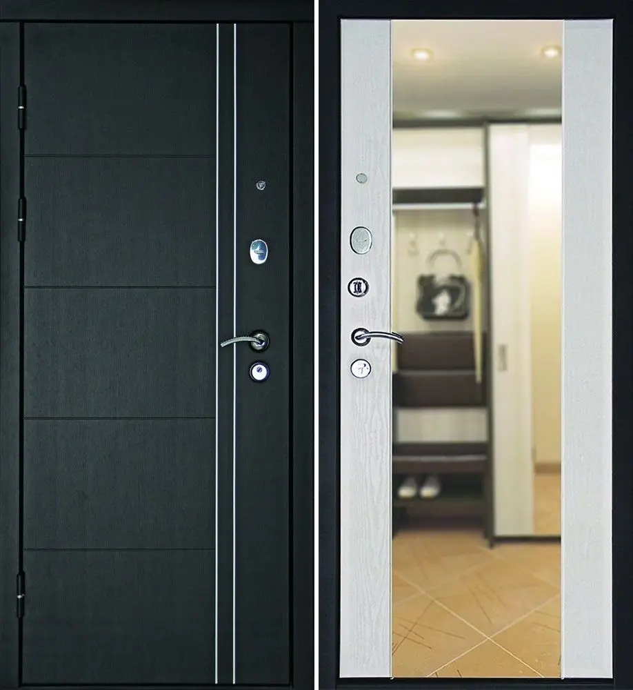 Входная дверь с зеркалом Райтвер Т-Люкс Z