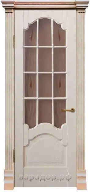 Межкомнатная дверь Надежда "Палансия", шпон: ясень тон 6 Светлый