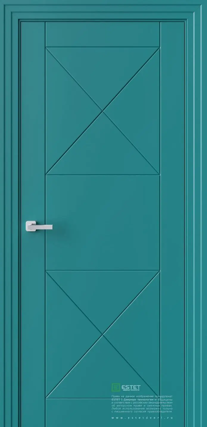 Межкомнатная дверь P4 RAL5021 Синий