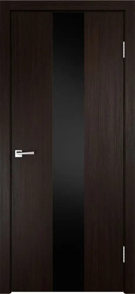 Межкомнатная дверь SMART Z2 Венге ст.Лакобель черное Венге Лакобель черный