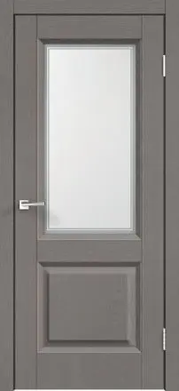 Межкомнатная дверь ALTO 6V Ясень Грей ст.мателюкс Светло-серый Сатинат белый