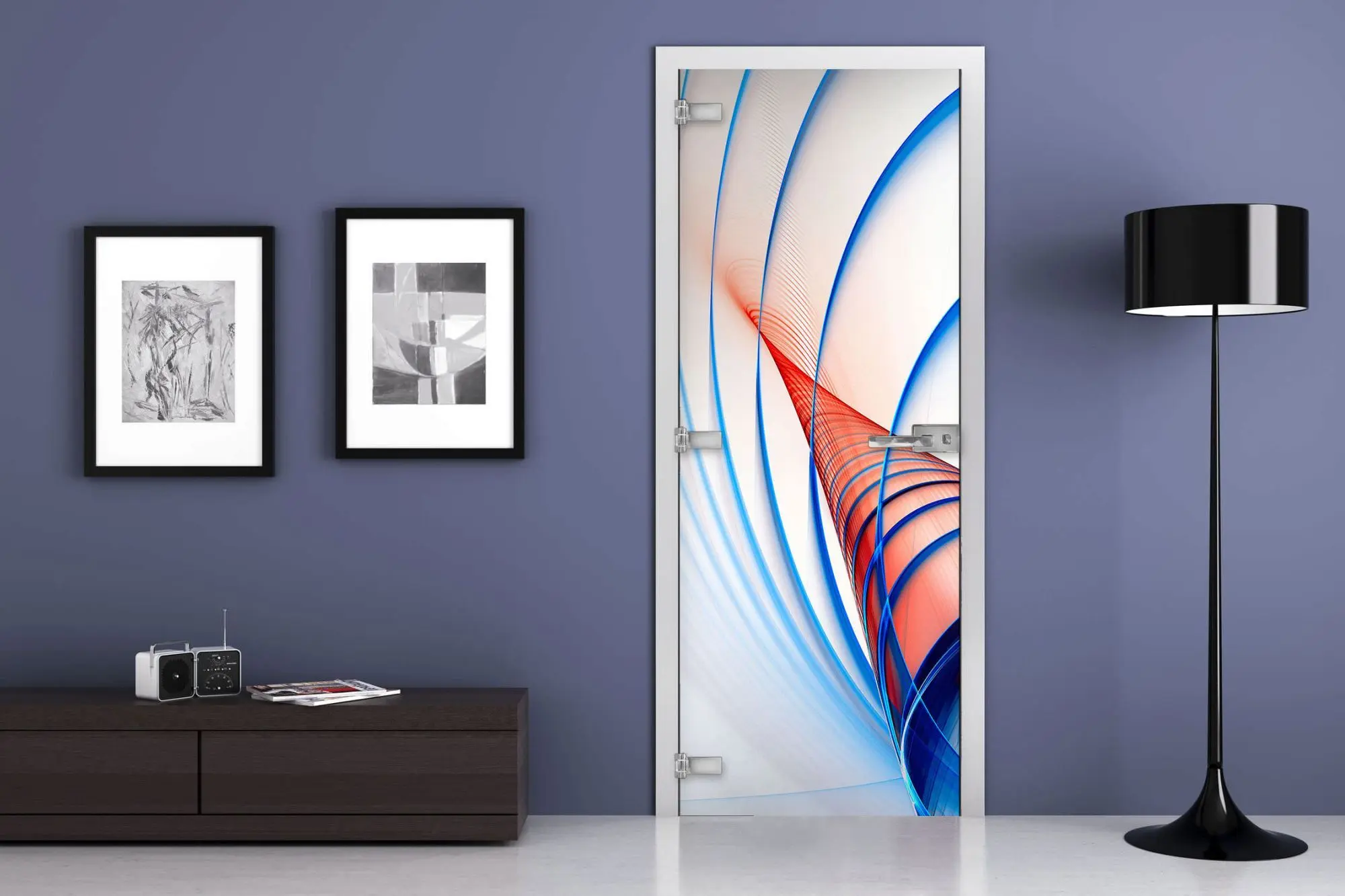 Дверь стеклянная MG-Abstactions 2