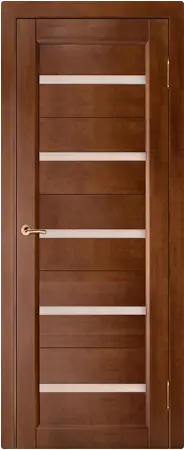 Межкомнатная дверь Вега 5 ПО темный орех