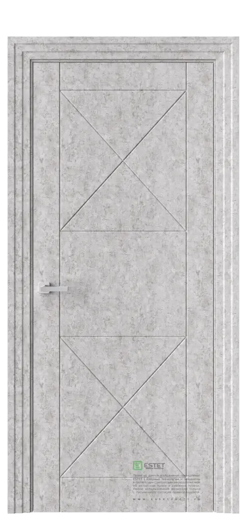 Межкомнатная дверь P4 Бетон серый Бетон