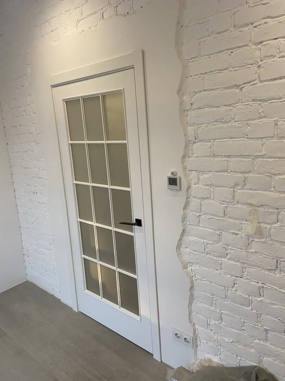 Межкомнатная дверь Прага 3 ПО эмаль белая Белый