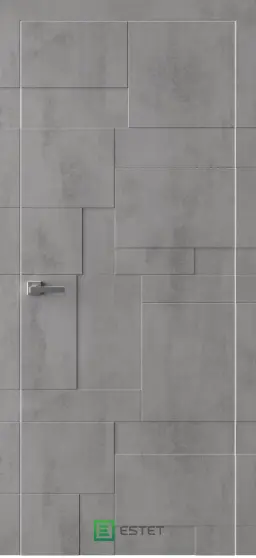 Межкомнатная дверь PV4 камень темный Тёмный