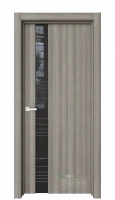 Межкомнатная дверь Вейс В8 Керамик Венге Триплекс черный