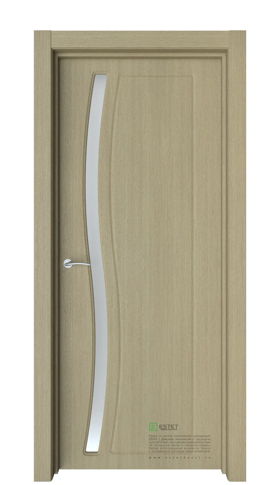 Межкомнатная дверь Грация ДО беленый дуб Дуб