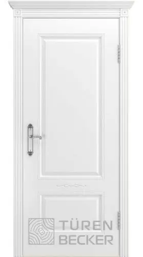 Межкомнатная дверь Венеция В1 ПГ белая эмаль Белый