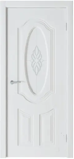 Межкомнатная дверь Барселона ПО белое дерево Белый