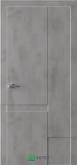 Межкомнатная дверь PV5 камень темный Тёмный