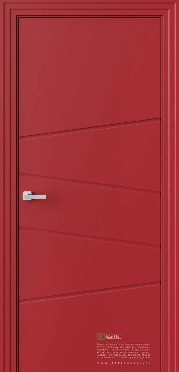 Межкомнатная дверь P16 RAL3002 Красный