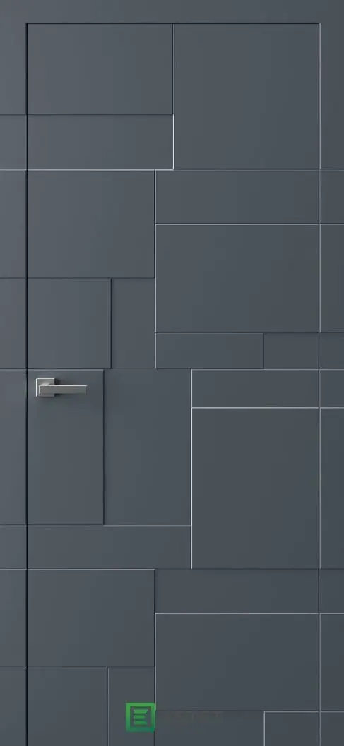 Межкомнатная дверь PV-4 RAL7016 Графит