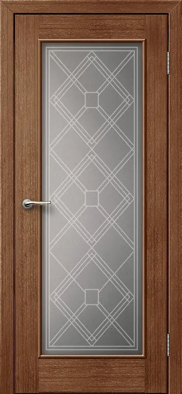 Межкомнатная дверь Модерн-7 ПО Маккоре Красное дерево