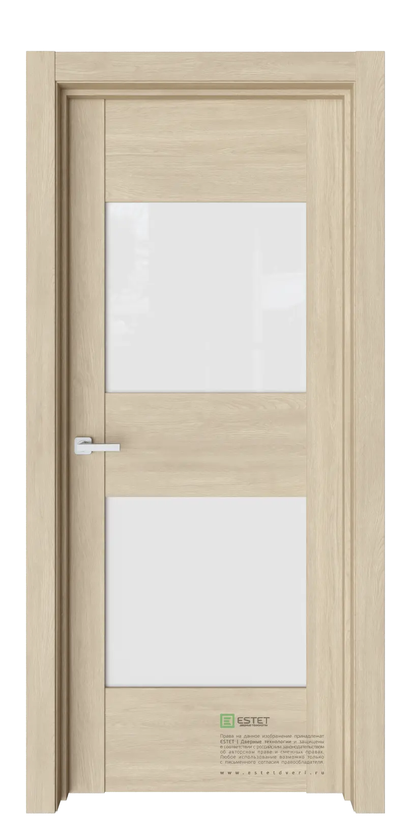 Межкомнатная дверь Версо В21 Сенди белый Дуб светлый