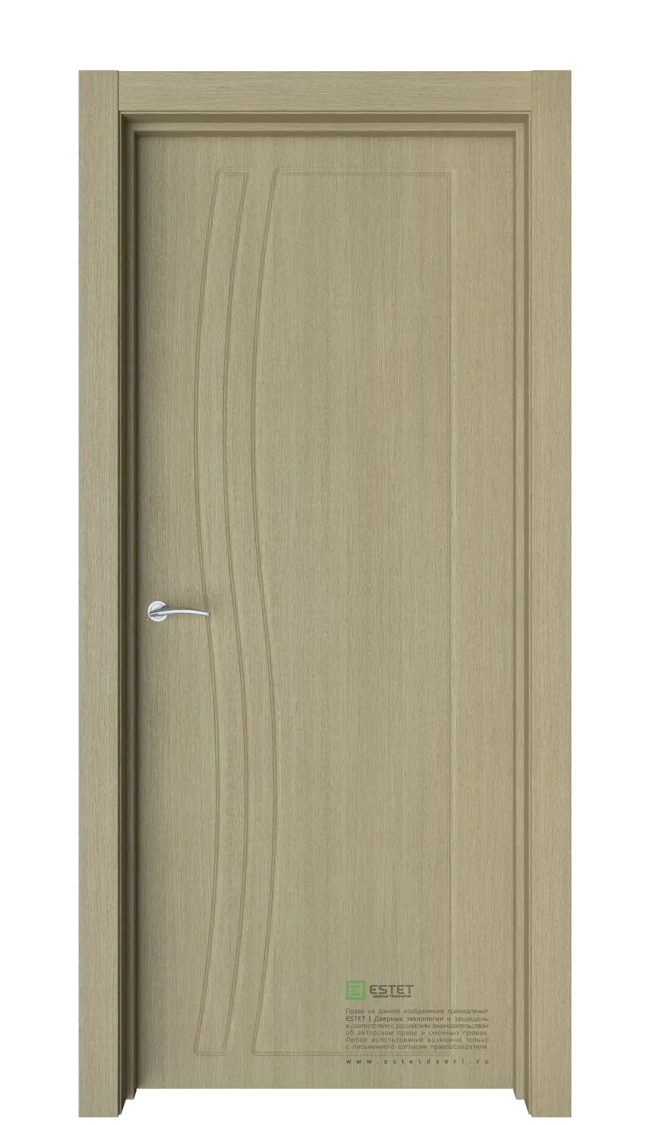 Межкомнатная дверь Грация ДГ беленый дуб Дуб