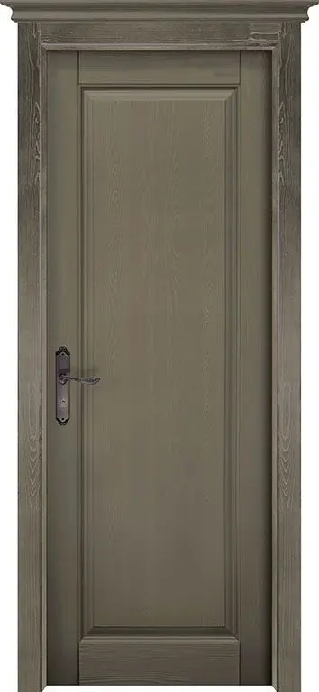 Дверь из браш сосны Андромеда ПГ Олива