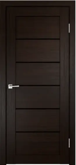Межкомнатная дверь Linea 1 венге Венге LACOBEL Черный лак
