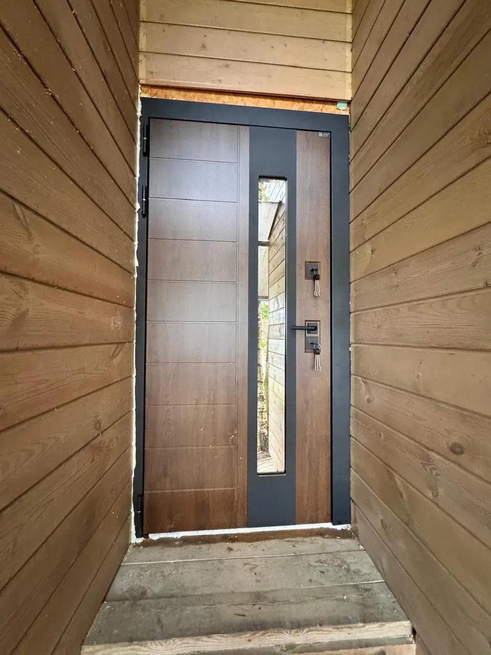 Входная дверь Термо со стеклопакетом Лабиринт Норд плюс