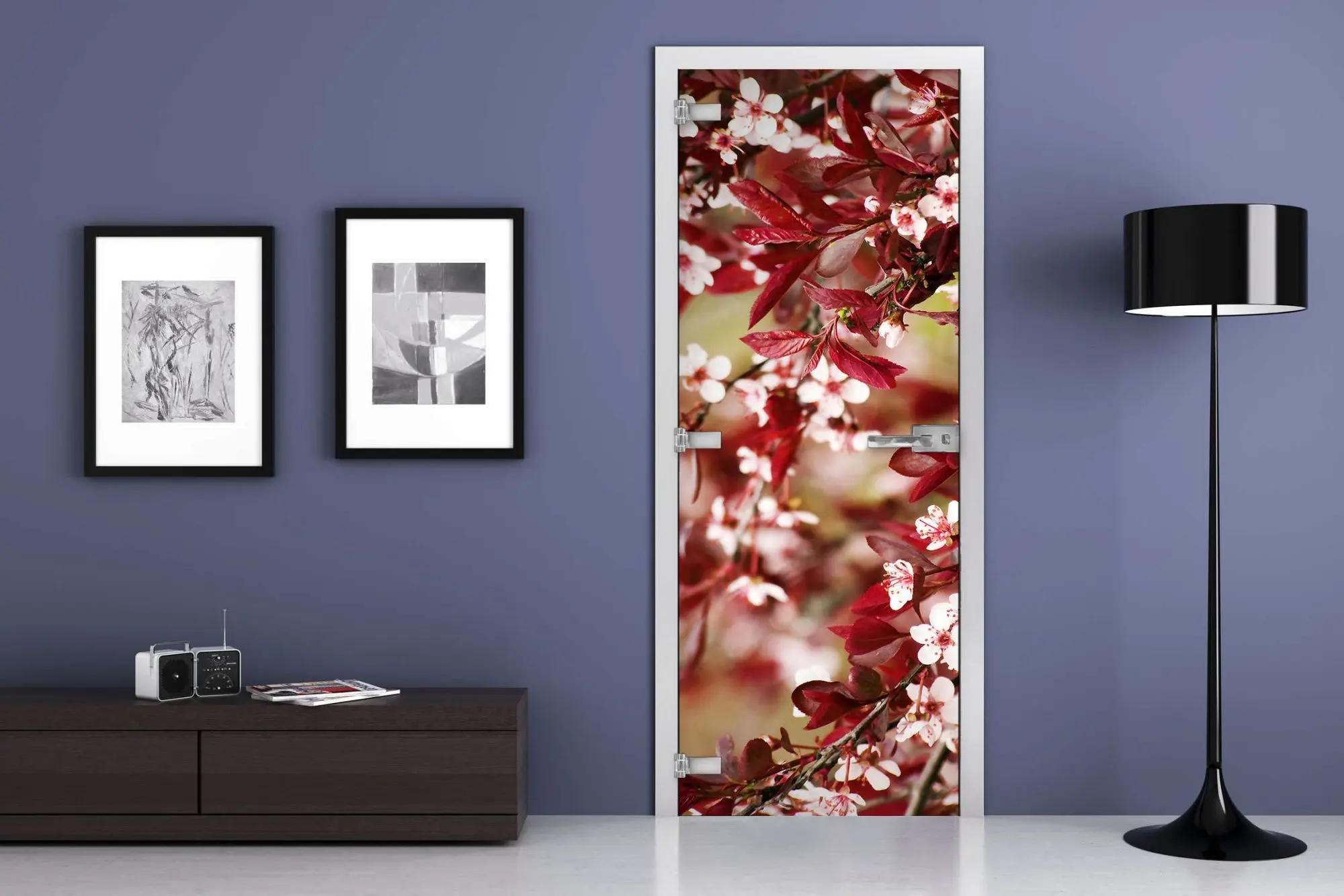 Дверь стеклянная MG-Nature 8