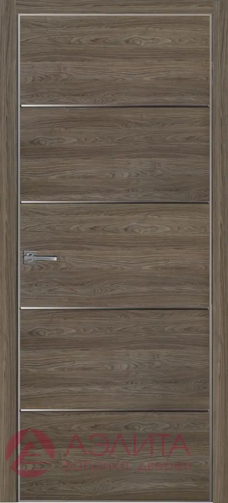 Межкомнатная дверь Альфа 10 молдинг Коричневый