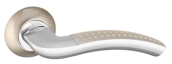 Дверная ручка раздельная PUNTO LOGICA TL SN/CP-3 матовый никель/хром