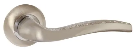 Дверная ручка раздельная PUNTO GERION TL SN/CP-3 матовый никель/хром