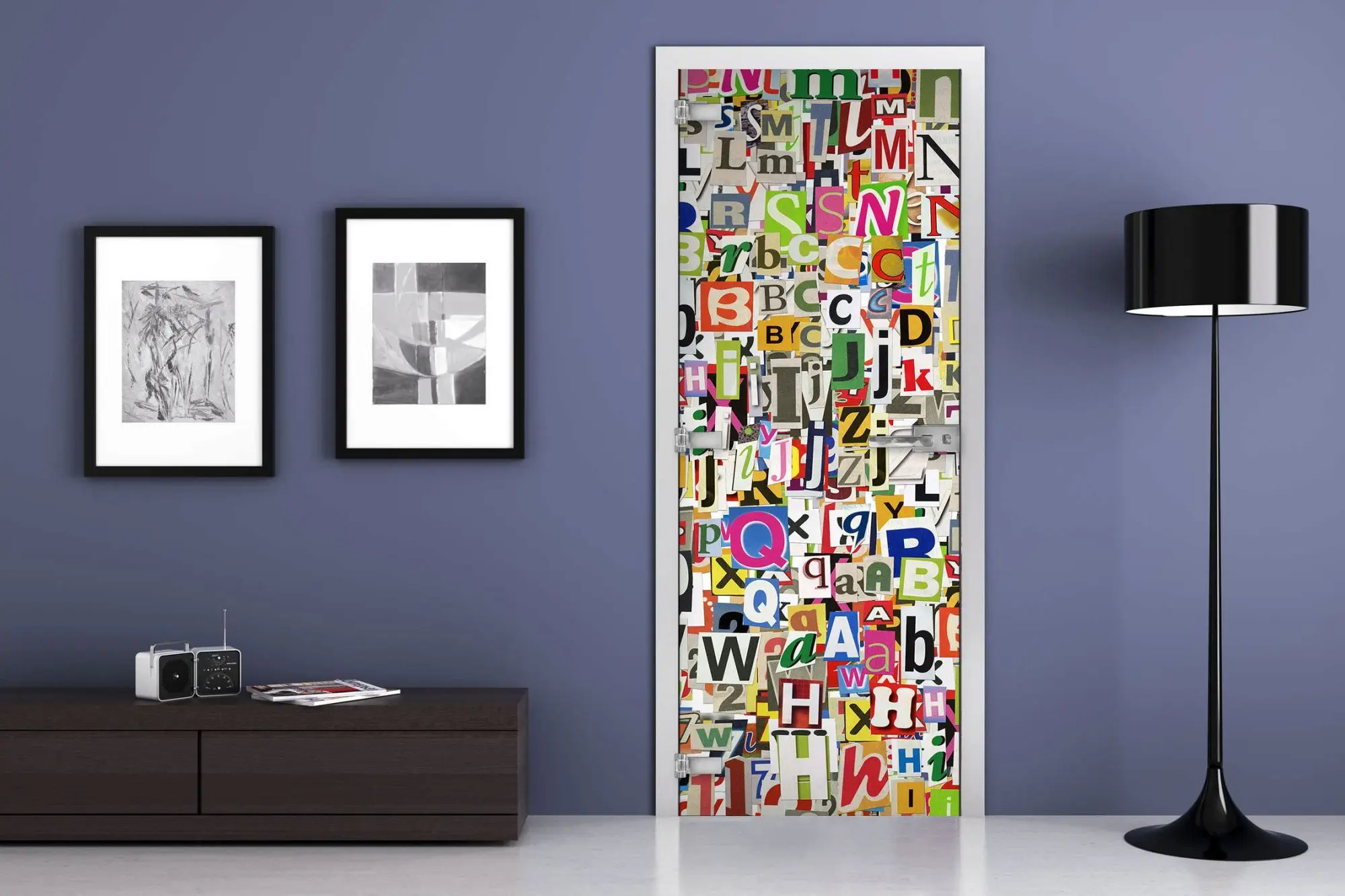 Дверь стеклянная MG-Texture 2