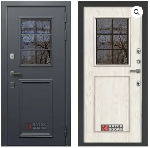 Входная дверь с терморазрывом и стеклом Sigma Ratex T1 7024