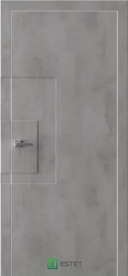 Межкомнатная дверь PV1 камень темный Тёмный