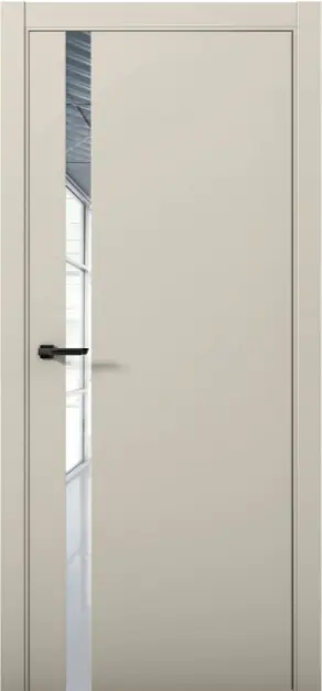 Межкомнатная дверь Pd 7 Палладий ABS Силк грей Бежево-серый Зеркало