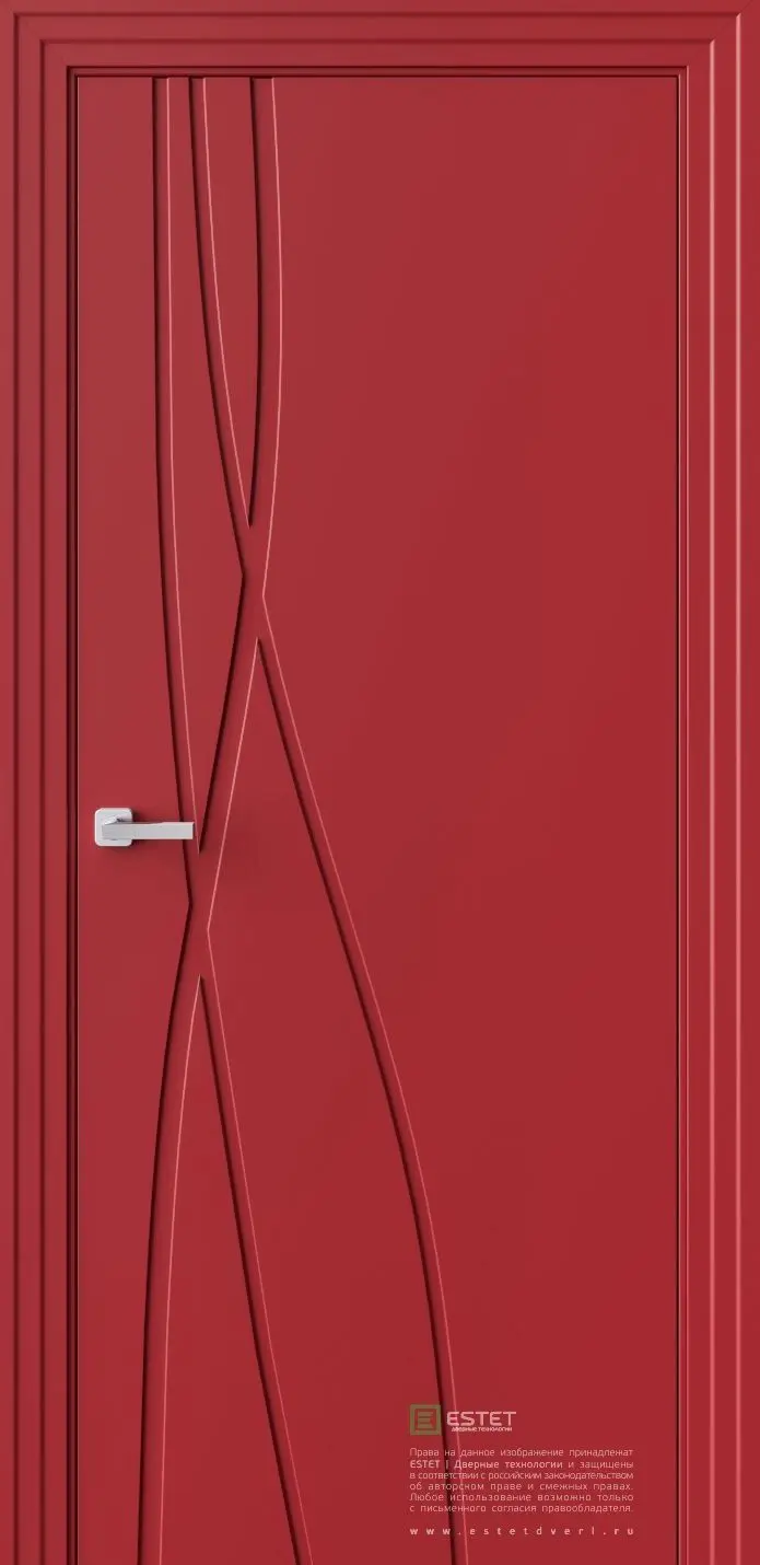 Межкомнатная дверь P17 RAL3002 Красный