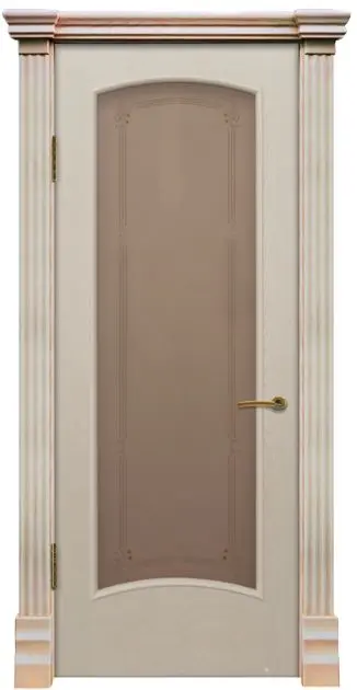 Межкомнатная дверь Экзотика "Оренсе", шпон: ясень тон 6 Светлый