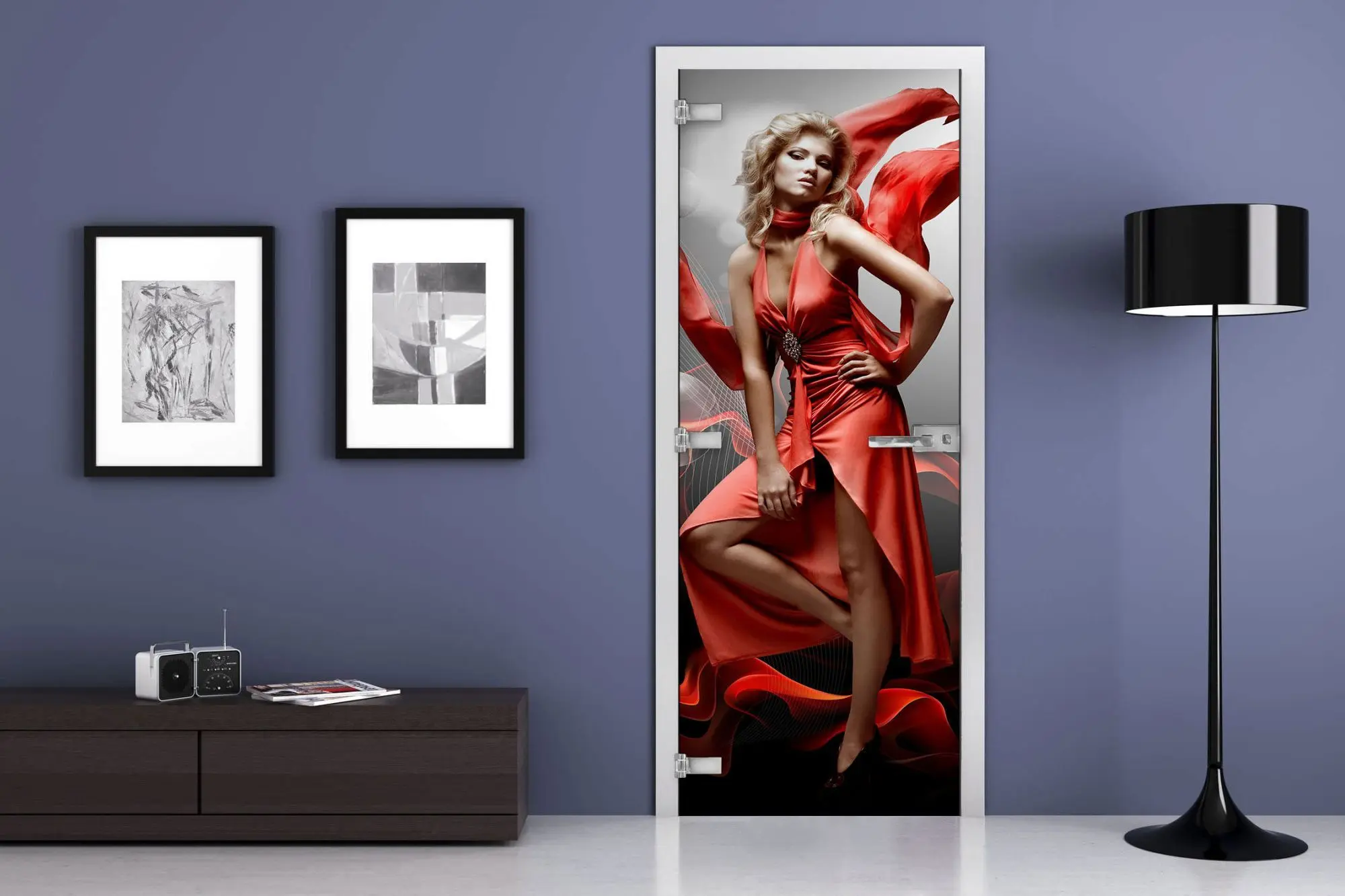 Дверь стеклянная MG-Woman 5