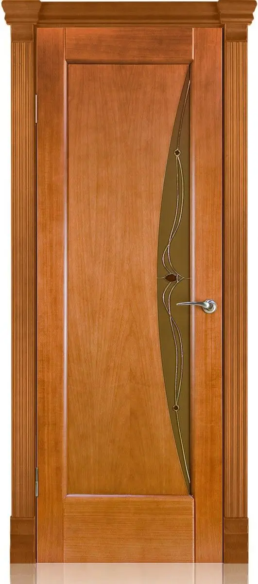 Межкомнатная дверь Реджина "Клео-1", шпон: анегри тон 3 Светлый Анегри