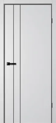 Межкомнатная дверь Portika ПОРТА (Porta)-58 4AB (кромка AL, цвет черный) Nardo Grey